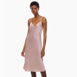 Aritzia Wilfred Slip Satin Midi Dress